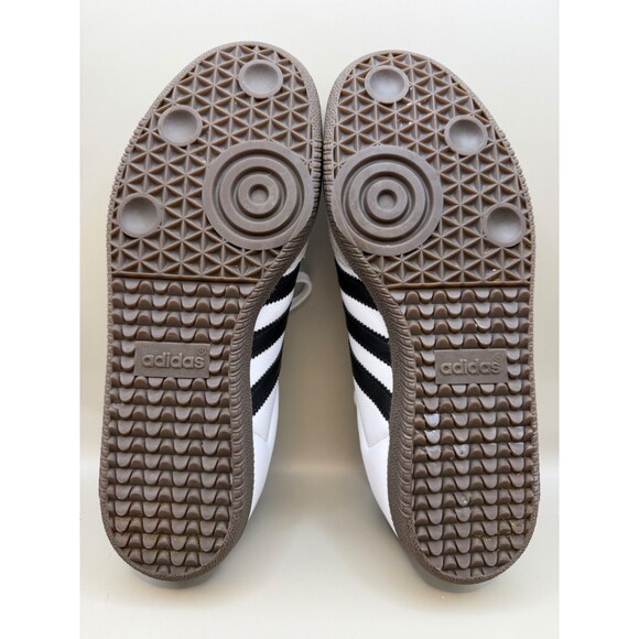 adidas Samba OG Womens Low White Gray Gum Soles Leather Suede Size 8.5M EUC - Picture 6 of 7